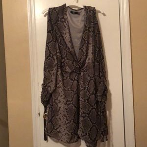 Missguided Snakeprint Dress Sz 14